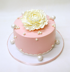 Bridal Peony Cake