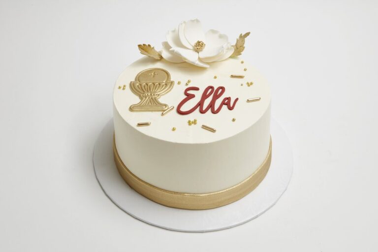 Gold Communion Cake