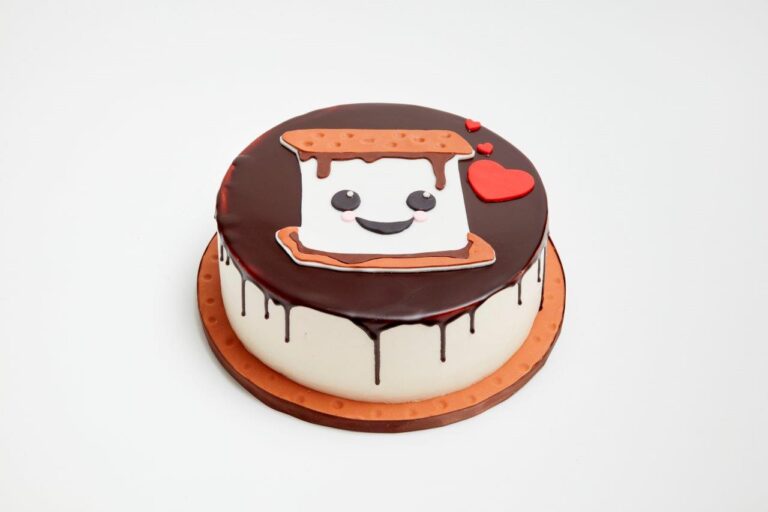 Love You S'more Cake