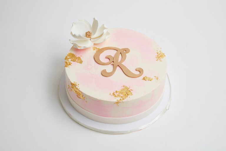 Monet Monogram Cake