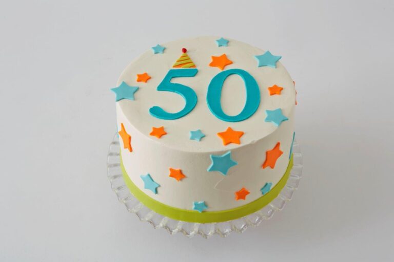 Party Hat 50th Cake