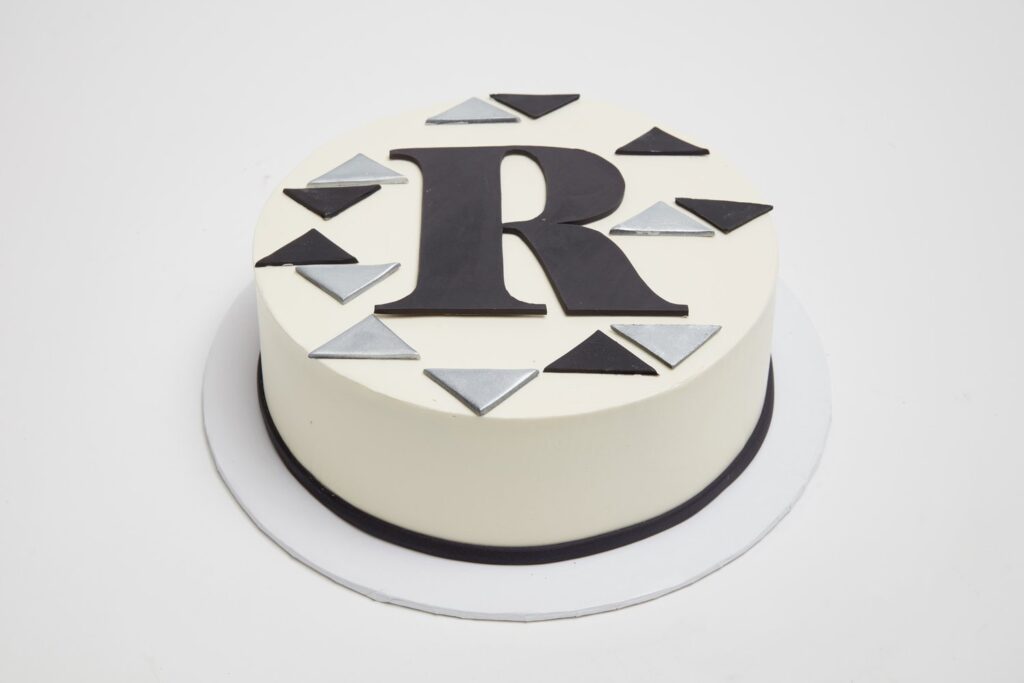 Serif Monogram Cake