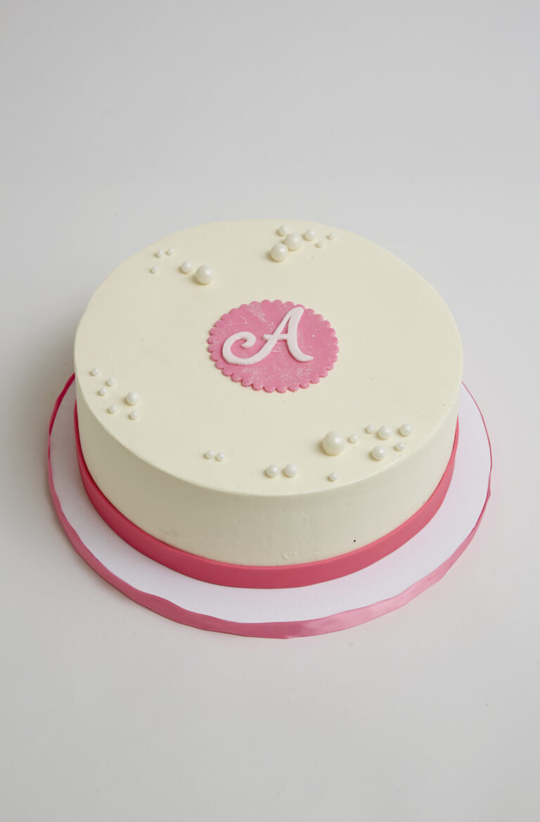 Simply Monogram Cake
