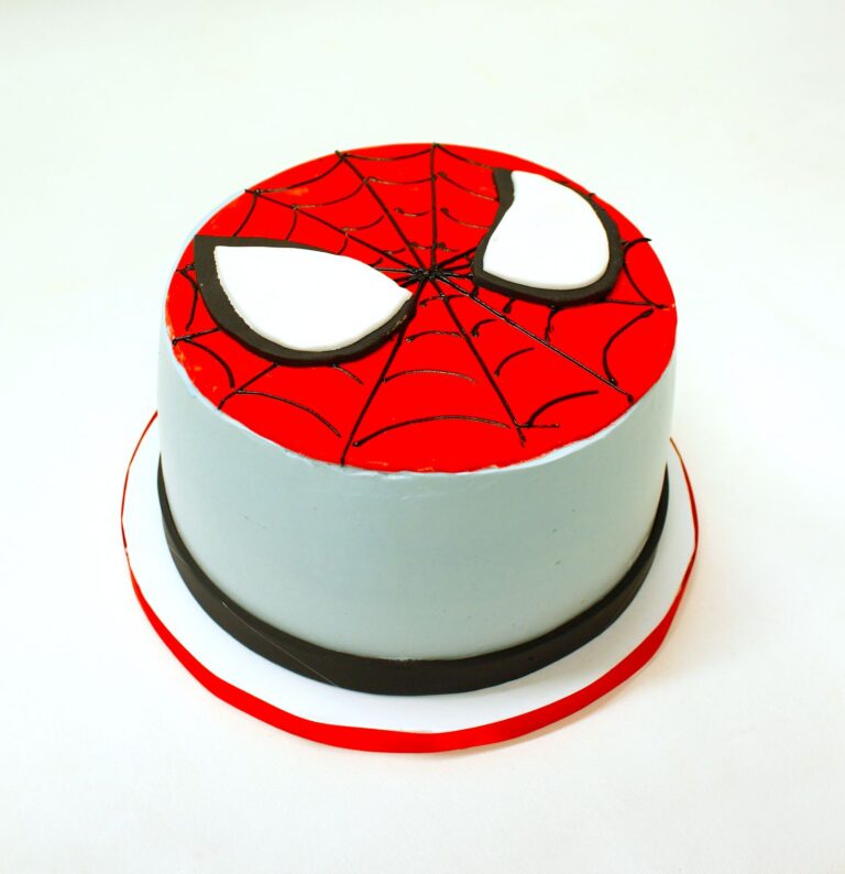 Spider Man Face Cake