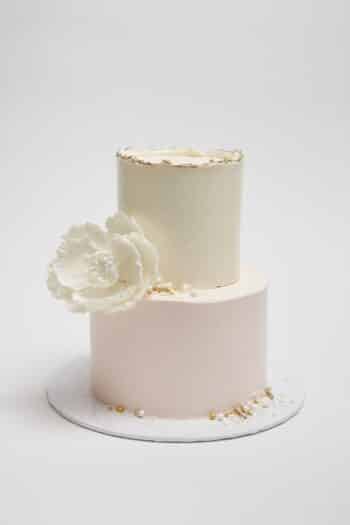 Blush Deckled Edge Cake