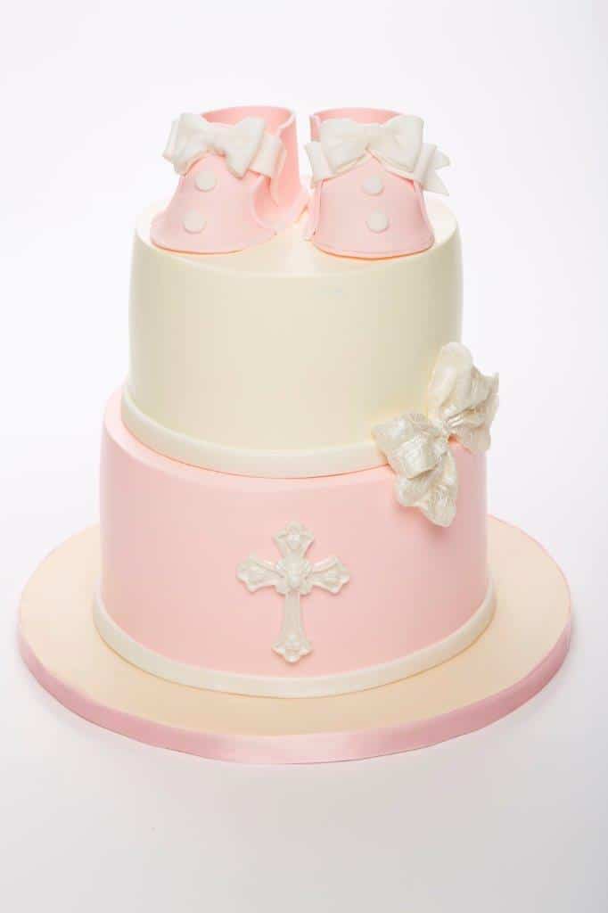 Christening Booties Cake