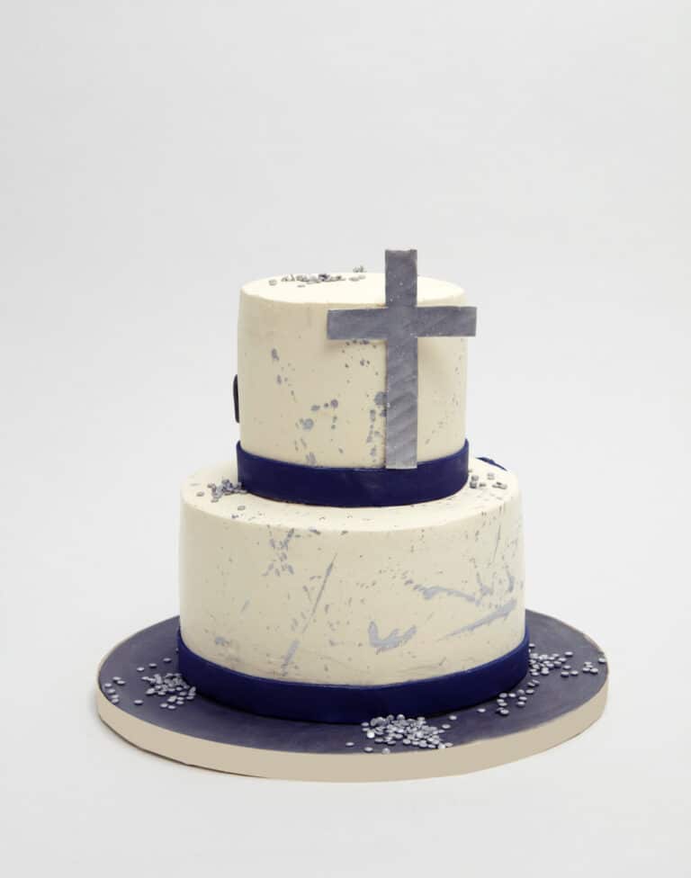 Modern Art Cross Cake in New York