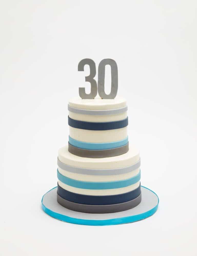 Modern Stripes Cake