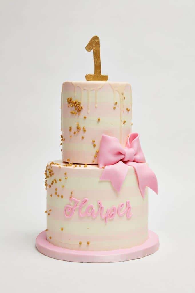 Sequins And Stripes Cake