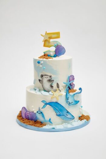 Watercolor Oceana Cake in New York