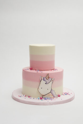 Watercolor Unicorn Cake