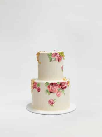 Guilded Rose Garden Cake