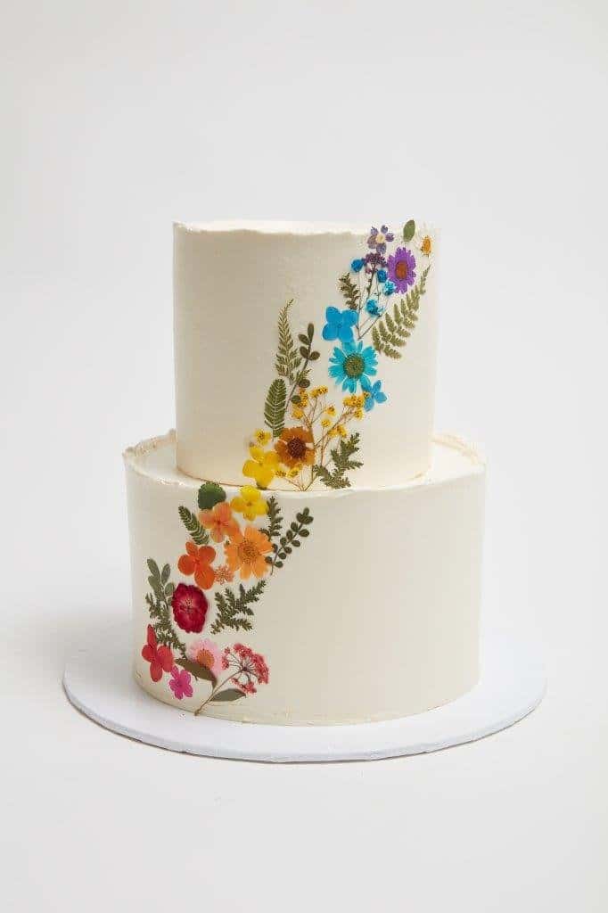 Pressed Florals Cake