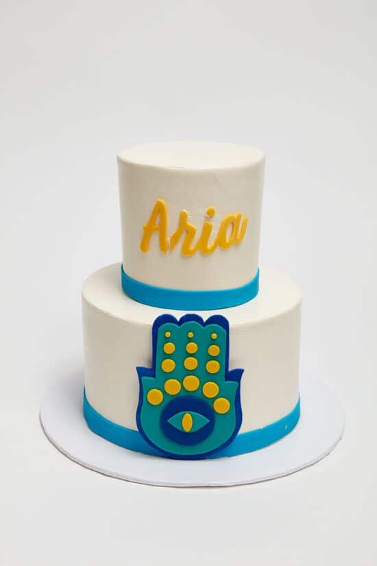 Turquoise Hamsa Cake
