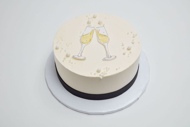 Champagne Toast Cake