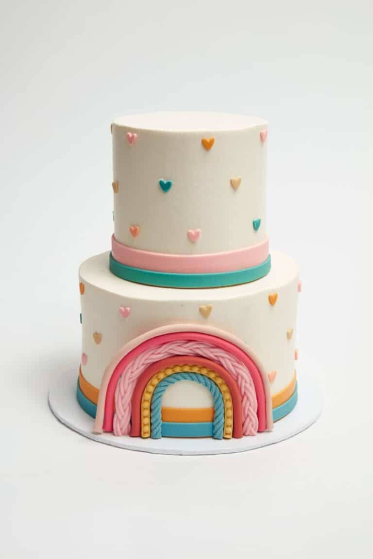 Boho Rainbow Cake