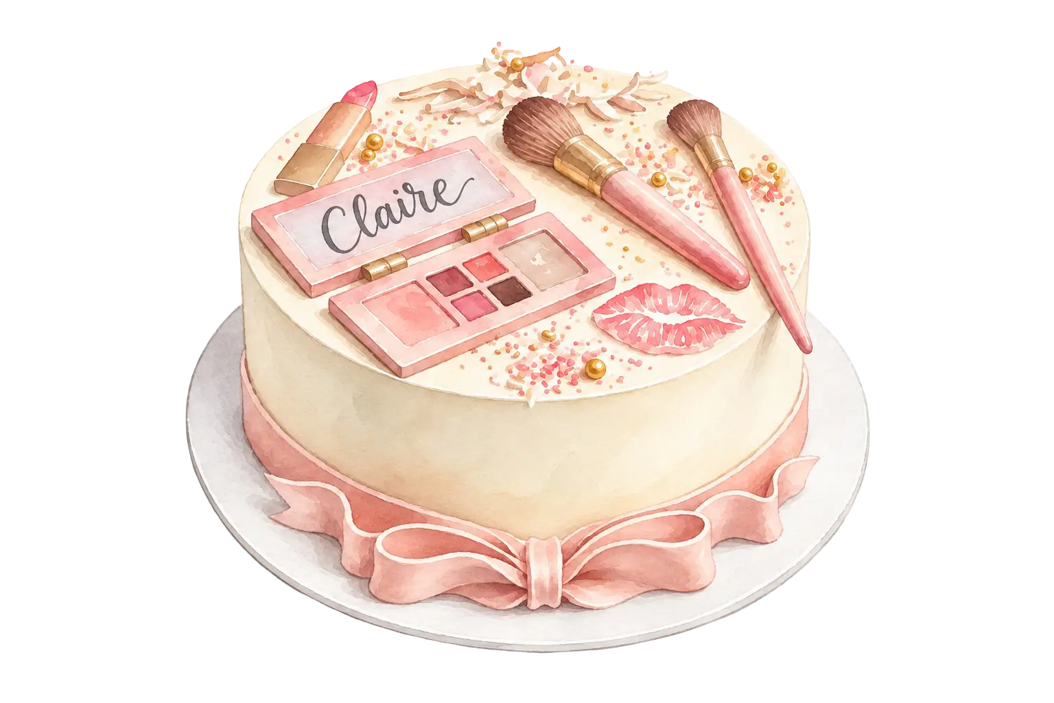 Simplicity collection cake illustration